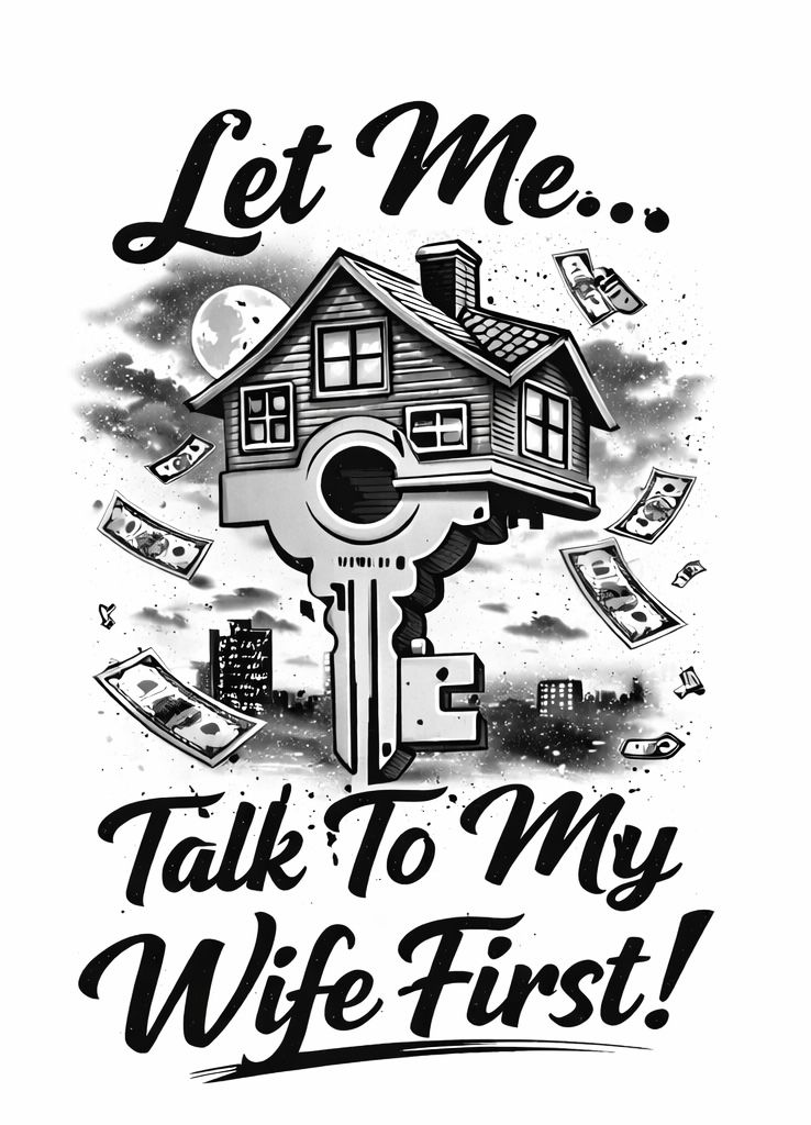 Let Me Talk To My Wife First – Real Estate T-Shirt